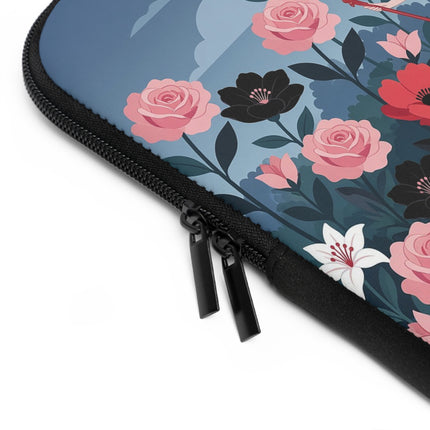 🌹🎭 The Ladies Of The Midnight Rose Garden Laptop Sleeve – Art Deco Floral Masquerade
