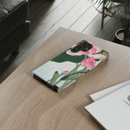 Blooming Lotus Flowers by Ohara Koson Phone Cases