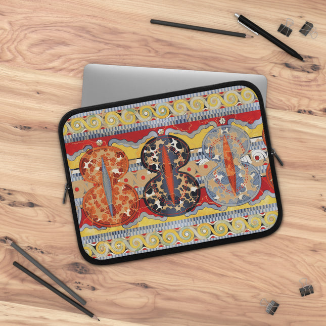 Reproduction of the Shield Frieze by Emile Gilliéron Laptop Sleeve
