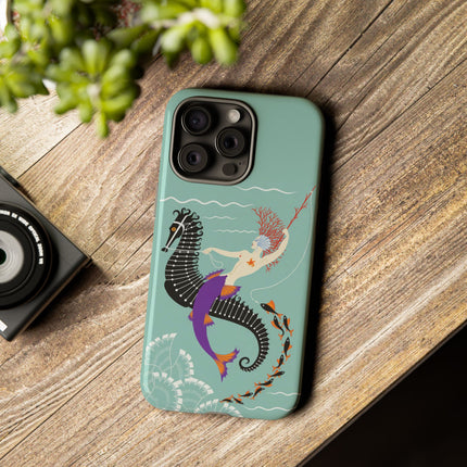 Mermaid on Seahorse Phone Case – Mythic Ocean Grace