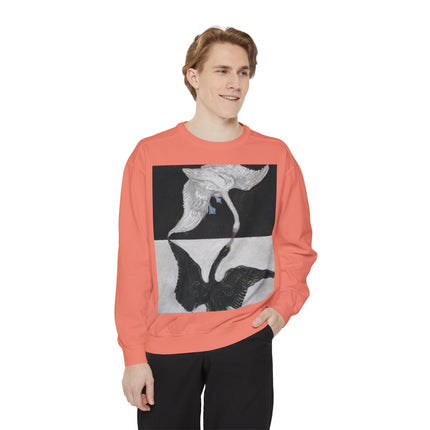 The Swan by Hilma af Klint Garment-Dyed Sweatshirt