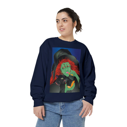 Mirror, Mirror A Witch's Touch Unisex Garment-Dyed Sweatshirt