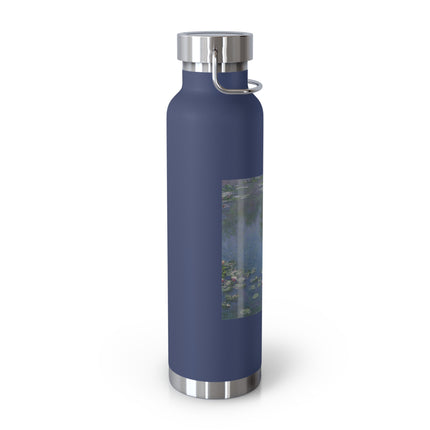 Water Lilies by Claude Monet Copper Vacuum Insulated Bottle, 22oz