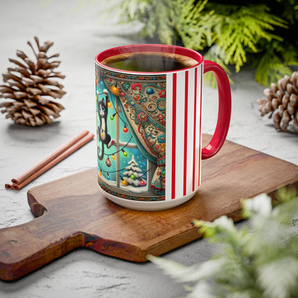 Mischief in Tinselland Colorful Mugs (11oz, 15oz)