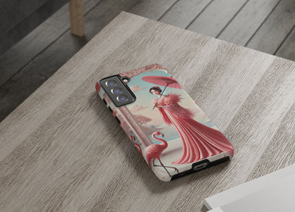 Petals, Porcelain, and Flamingos Phone Cases