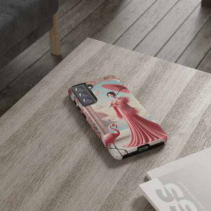 Petals, Porcelain, and Flamingos Phone Cases