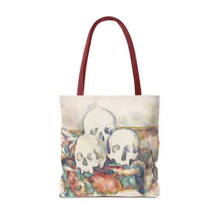 The Three Skulls by Paul Cézanne Tote Bag (AOP)