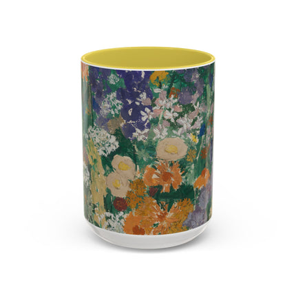 Flowers on the Mountain by August Babberger Colorful Mugs (11oz, 15oz)
