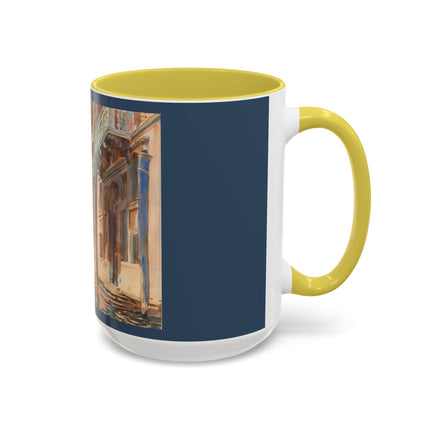 Gondola Moorings on the Grand Canal by John Singer Sargent Colorful Mugs (11oz, 15oz)