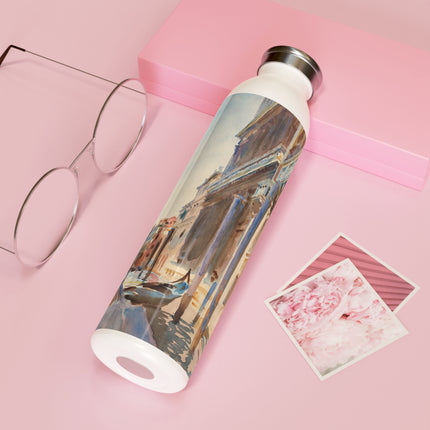 Gondola Moorings on the Grand Canal by John Singer Sargent Slim Water Bottle