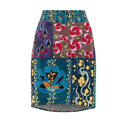 Floral Pattern by Emile-Alain SéguyWomen's Pencil Skirt (AOP)