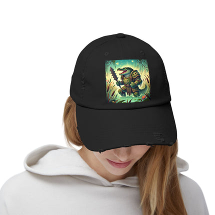 Swamp Tyrant Unisex Distressed Cap