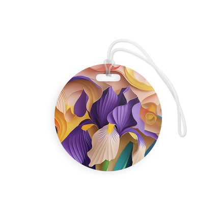 The Elegant Iris Flower Luggage Tags