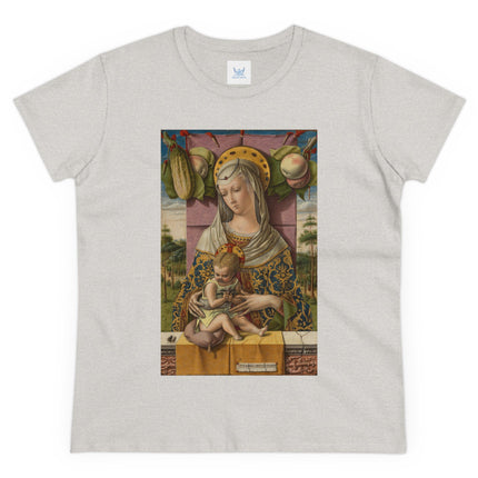 Madonna and Child by Carlo Crivelli Women's Midweight Cotton Tee