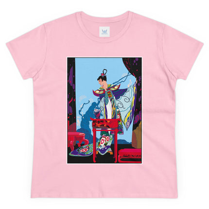 A Visual Journey by Umberto Brunelleschi Women's Midweight Cotton Tee