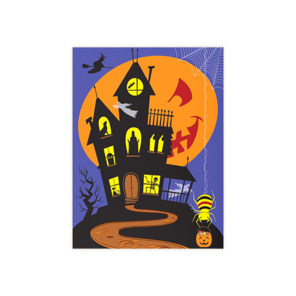 Halloween Night at the Haunted House Ceramic Tile