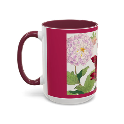 Dahlia Flower by Tanigami Kônan Colorful Mugs (11oz, 15oz)
