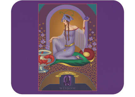 February & Amethyst (from the Gem Series) by Sofia Chiostri Mouse Pad, Rectangle