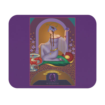 February & Amethyst (from the Gem Series) by Sofia Chiostri Mouse Pad, Rectangle