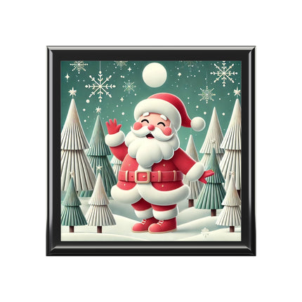 Santa's Joyful Night Jewelry Box
