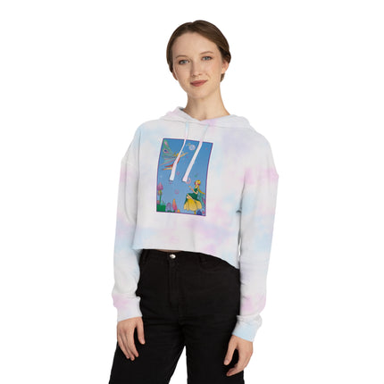 Blossoming Fairy Magic Cropped Hooded Sweatshirt