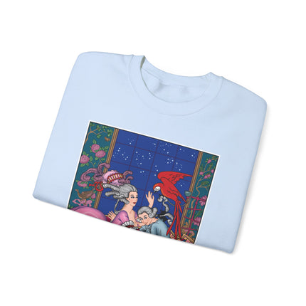 The Jealous Parrot by George Barbier Heavy Blend™ Crewneck Sweatshirt