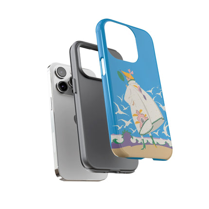 Seaside Wanderer Phone Case – Whimsical Charm & Coastal Delight