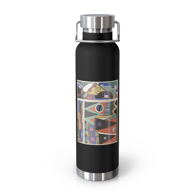 Collection decors et couleurs Pl.03 by Georges Valmiers Copper Vacuum Insulated Bottle, 22oz