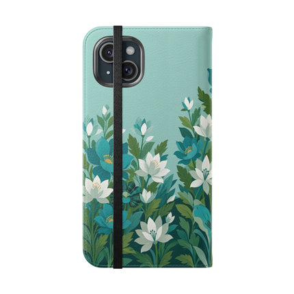 🐉🌿 The Dragon Keeper Flip Case – Art Deco Floral Fantasy