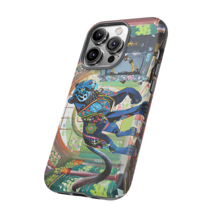 Cyber Panther's Hunt Phone Cases