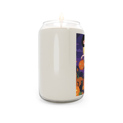 🐈‍⬛🎃 The Black Cat Pumpkin Belle Scented Soy Candle – Vintage Halloween Charm