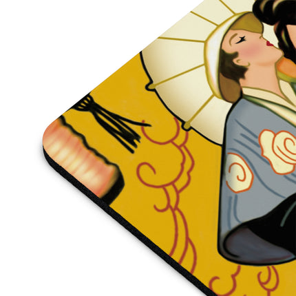 Golden Embrace Mouse Pad, Round and Rectangle