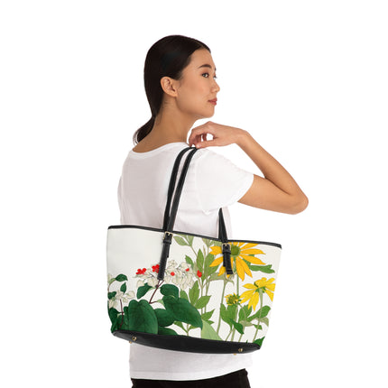 Clerodendrum & Rudbeckia by Tanigami Kônan PU Leather Shoulder Bag