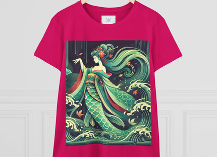 Mermaid Queen Rising from the Deep Women's Midweight Cotton Tee