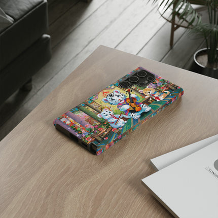 Melodies of the Snow Lion Cub Phone Cases