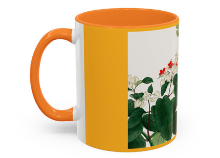 Clerodendrum & Rudbeckia Flower by Tanigami Kônan Colorful Mugs (11oz, 15oz)
