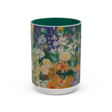 Flowers on the Mountain by August Babberger Colorful Mugs (11oz, 15oz)