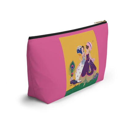 Peacock Ladies in the Garden Cosmetic Bag – Playful Elegance & Art Deco Charm