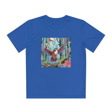 A Colorful Raptor Youth Competitor Tee