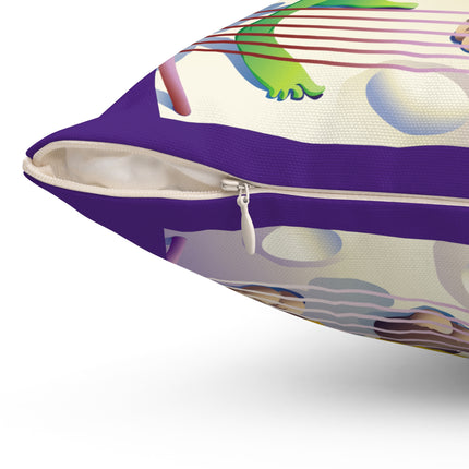 Cosmic Clash Spun Polyester Square Pillow