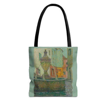 La Fontaine, Saint-Paul De Vence by Henri Le Sidaner Tote Bag (AOP)