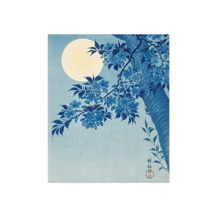 Blossoming Cherry on a Moonlit Night by Ohara Koson Fine Art Posters