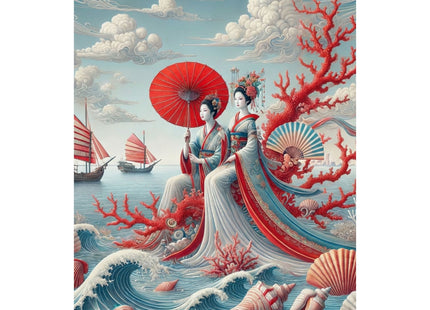 Ladies by the Quiet Sea Matte Vertical Posters
