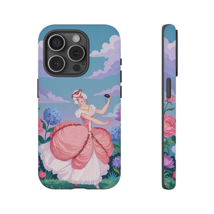 🎭🌸 The Lady Of The Secret Masquerade Phone Case – Art Deco Garden Fantasy