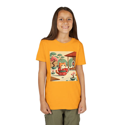 Archer Kitten in the Zen Garden Youth Short Sleeve Tee