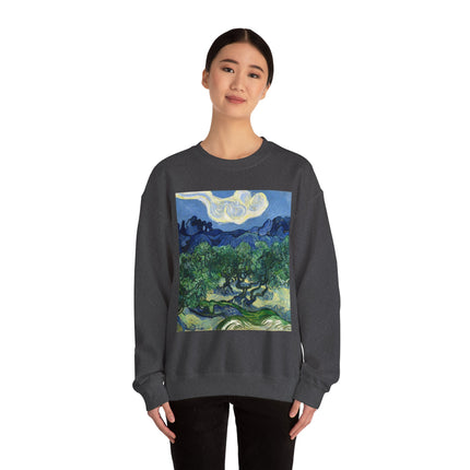 Olive Trees by Vincent Van Gogh Unisex Heavy Blend™ Crewneck Sweatshirt