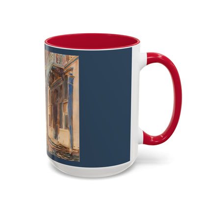 Gondola Moorings on the Grand Canal by John Singer Sargent Colorful Mugs (11oz, 15oz)