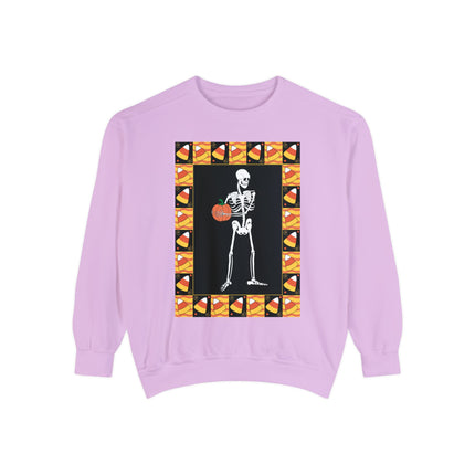 Candy Corn Skeleton Unisex Garment-Dyed Sweatshirt