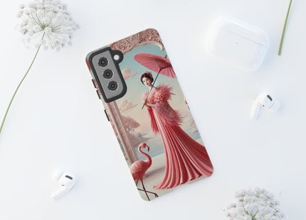 Petals, Porcelain, and Flamingos Phone Cases