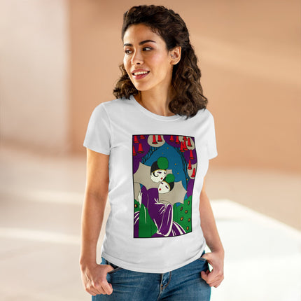Two Pierrots Women's Midweight Cotton Tee